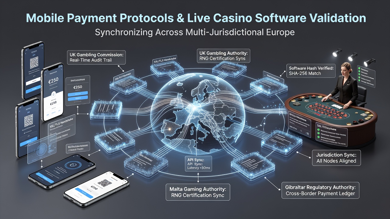 Synchronisation von Zahlungsprotokollen und Software-Validierung in Live-Casinos