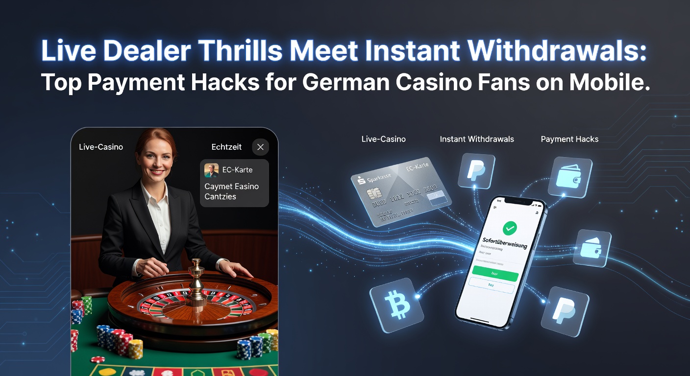 Smartphone mit Live-Dealer-Tisch und Zahlungs-App im Vordergrund, typisch für mobiles Casino-Spiel in Deutschland